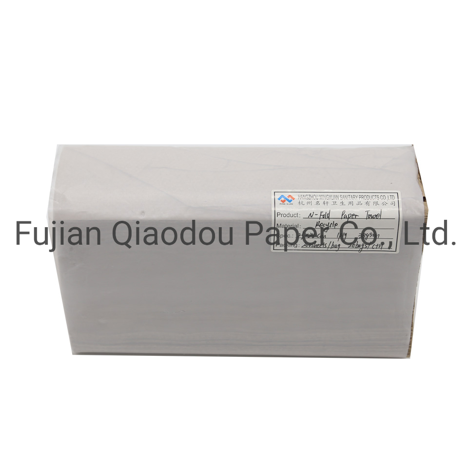 Qiaodou Soft No Bleach Natural Color N-Fold Hand Paper Towel