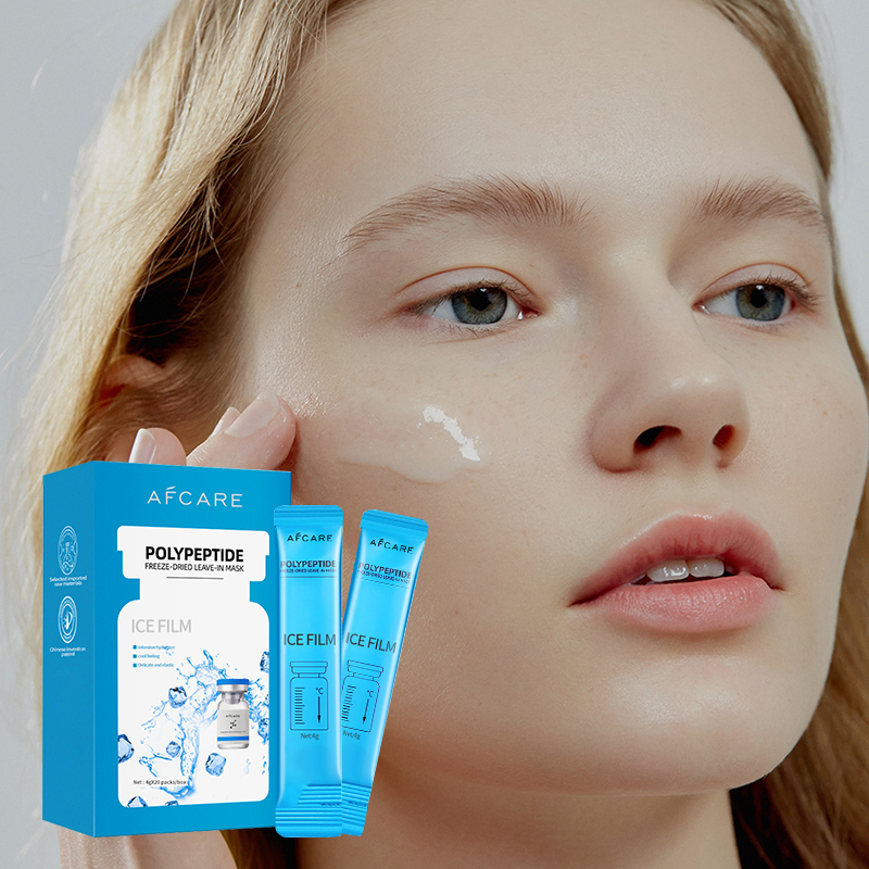 Skin Care Logo Silicone-Free Anti-Wrinkle Moisturizer and Hyaluronic Acid Peptide Facial Mask