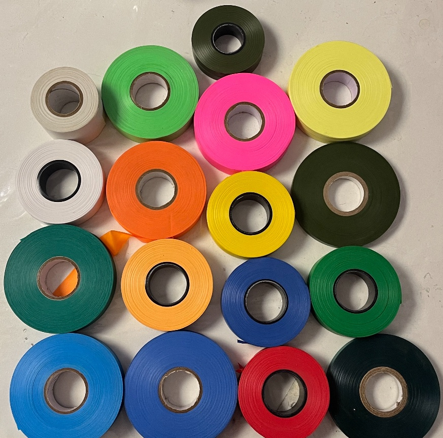 PVC Band Tapes Olive Green Flagging Tape