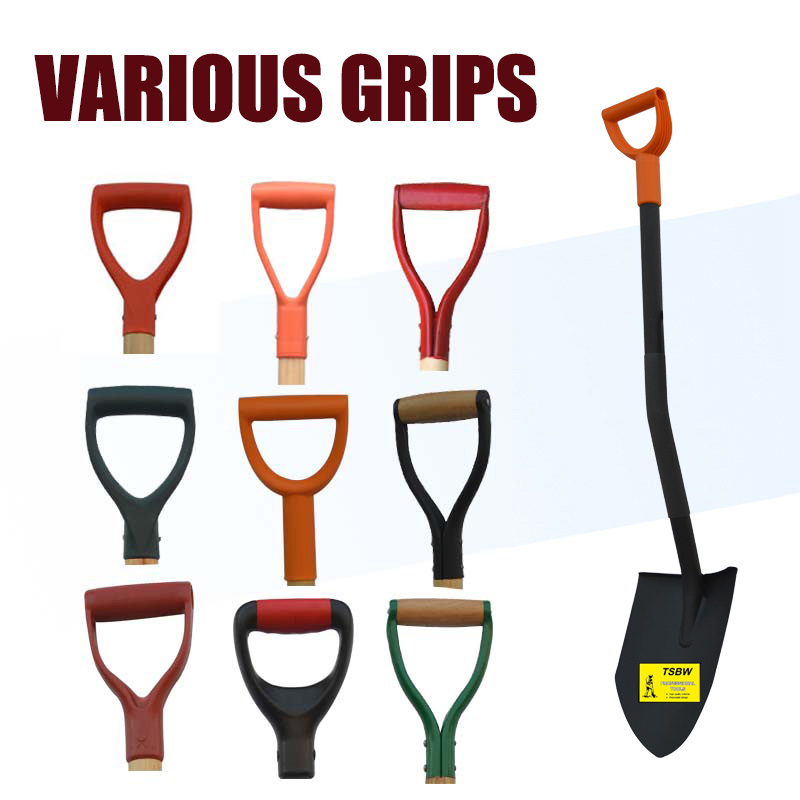 Garden Best Price Farming Digging Iron Metal Spade Head Steel Short Bent Handle Shovel