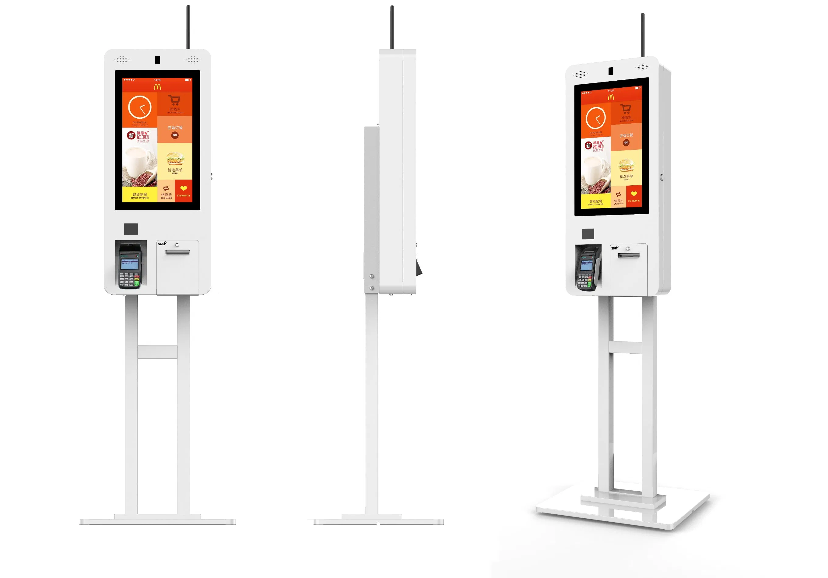 21.5 Inch/32 Inch Self Ordering Payment Kiosk for Fastfood Restaurant