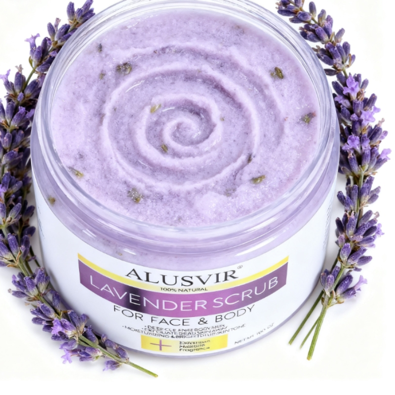 OEM Relaxing Aroma Therapeutic Grade Lavender Scrub for Body and Foot
