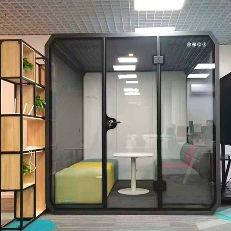 Modern Design Soundproof Double Office Meeting Booth Privacy Meeting Pod