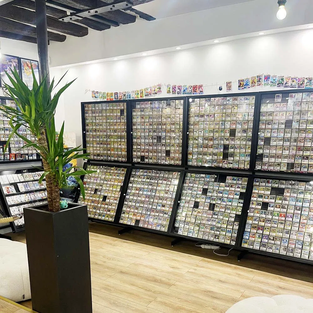 Safe Floor-Standing Customized Size Card Display Case for Creative and Cultural Store