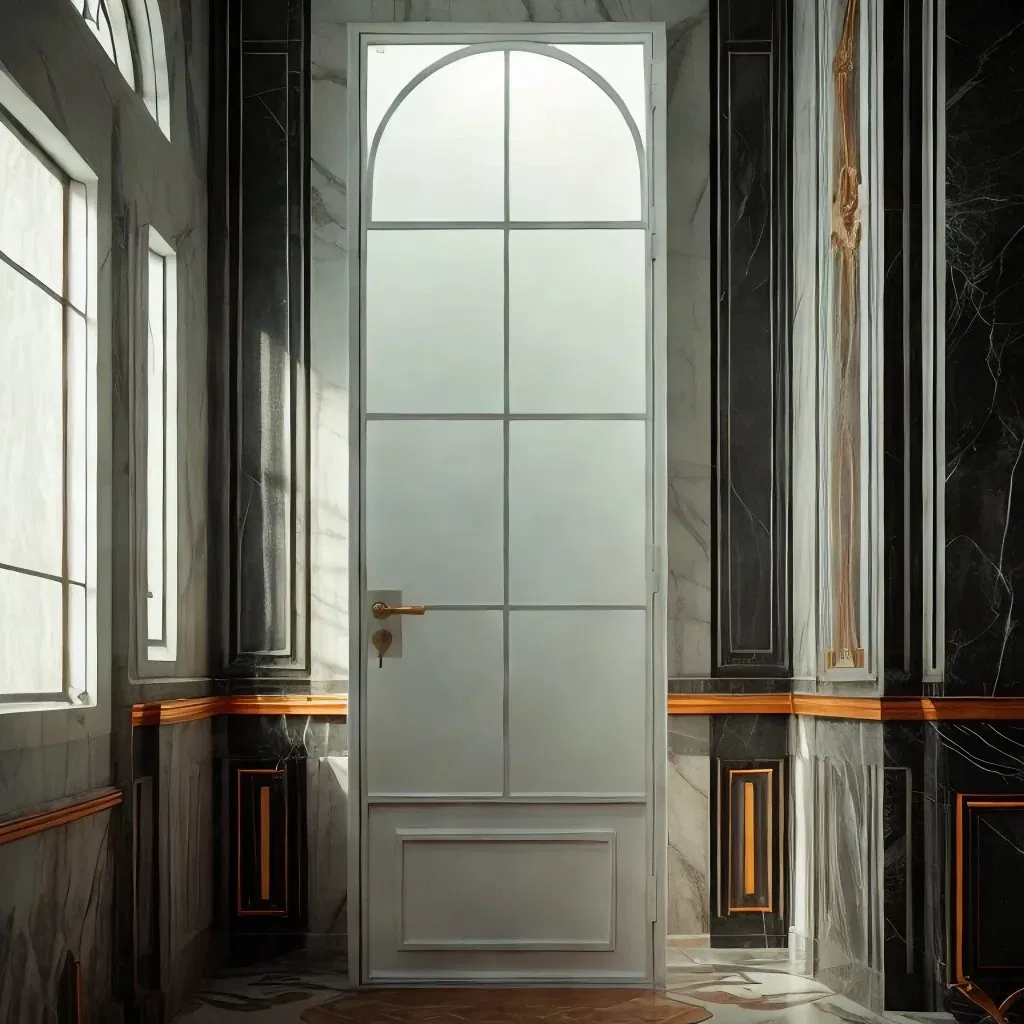 Modern Hotel Design Interior Door Kitchen Bathroom Metal Single Double Bathroom Glass Door