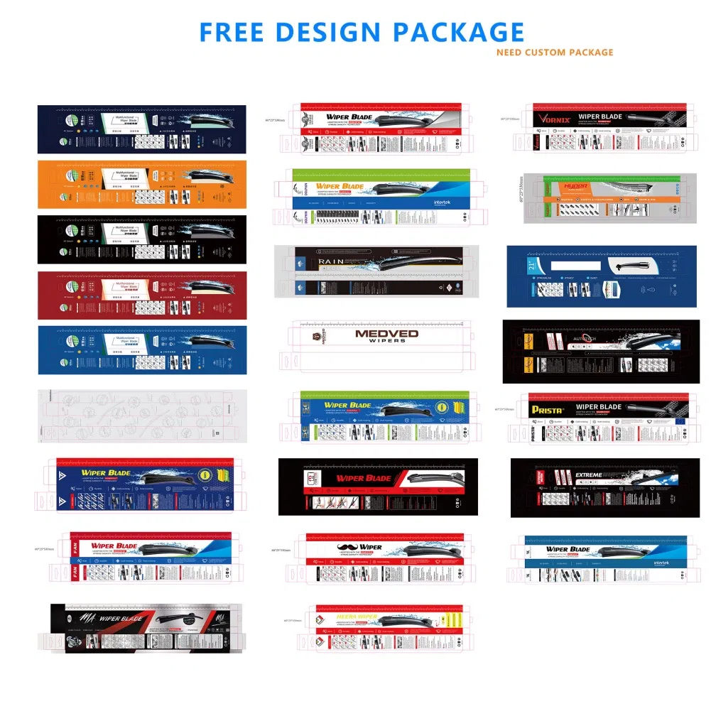Гибридная стеклоочистительная лопасть с лазерной гравировкой логотипа для всех автомобилей