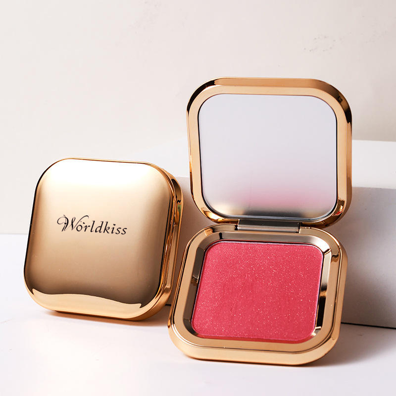 Single Personalized Mini Makeup Blush Palette Face Shimmer Powder Pressed Cosmetic Blush