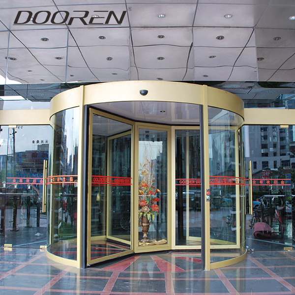 Automatic Crystal Revolving Door, All-Glass Revolving Door