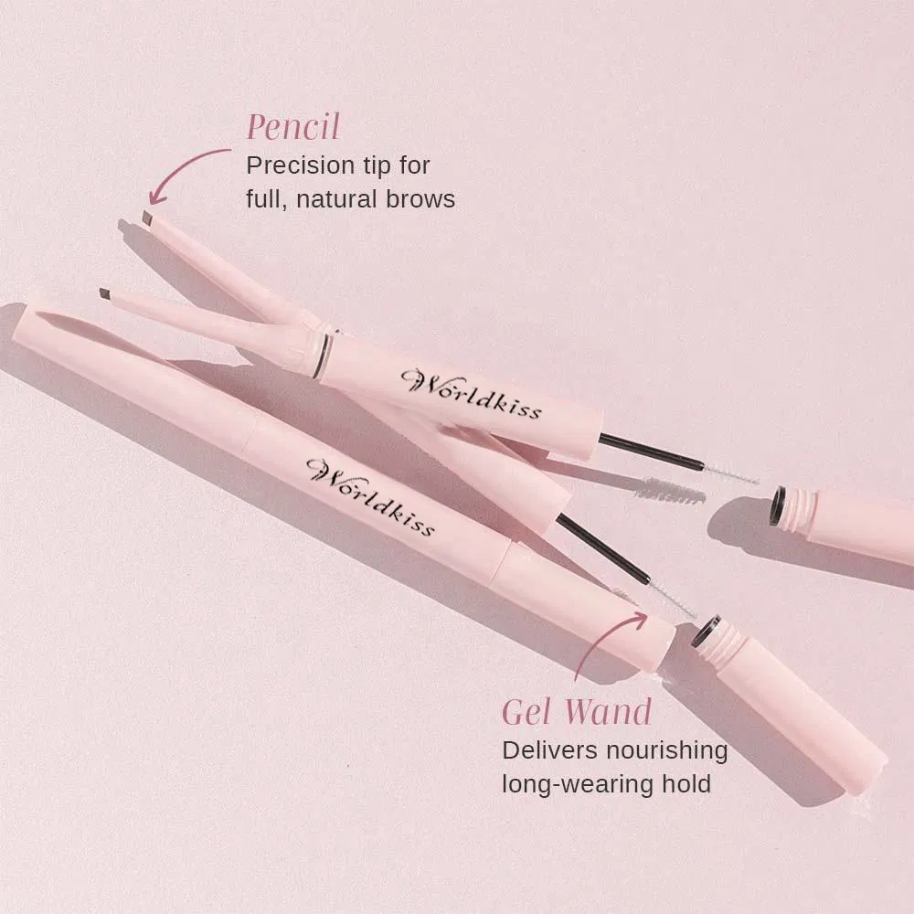 New Dual Brow Pencil Gel Long Lasting Styling Set Eyebrow Pencil