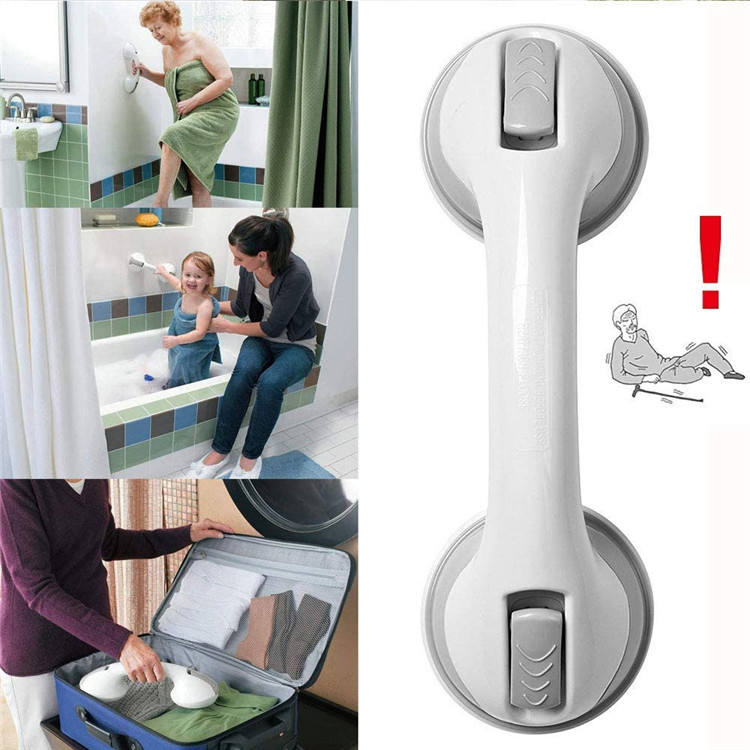 Safety Bathtub Shower Handle Suction Cup Bathroom Shower Grab Bars for Kids Seniors Disabled Handicap