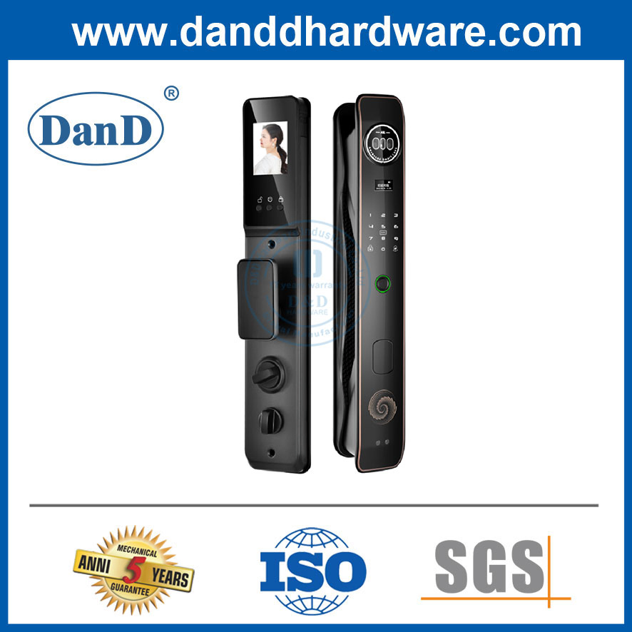 Latest Designs Anti-Copying Capture Function Key Unlock Fingerprint Biometric Wood Door Lock