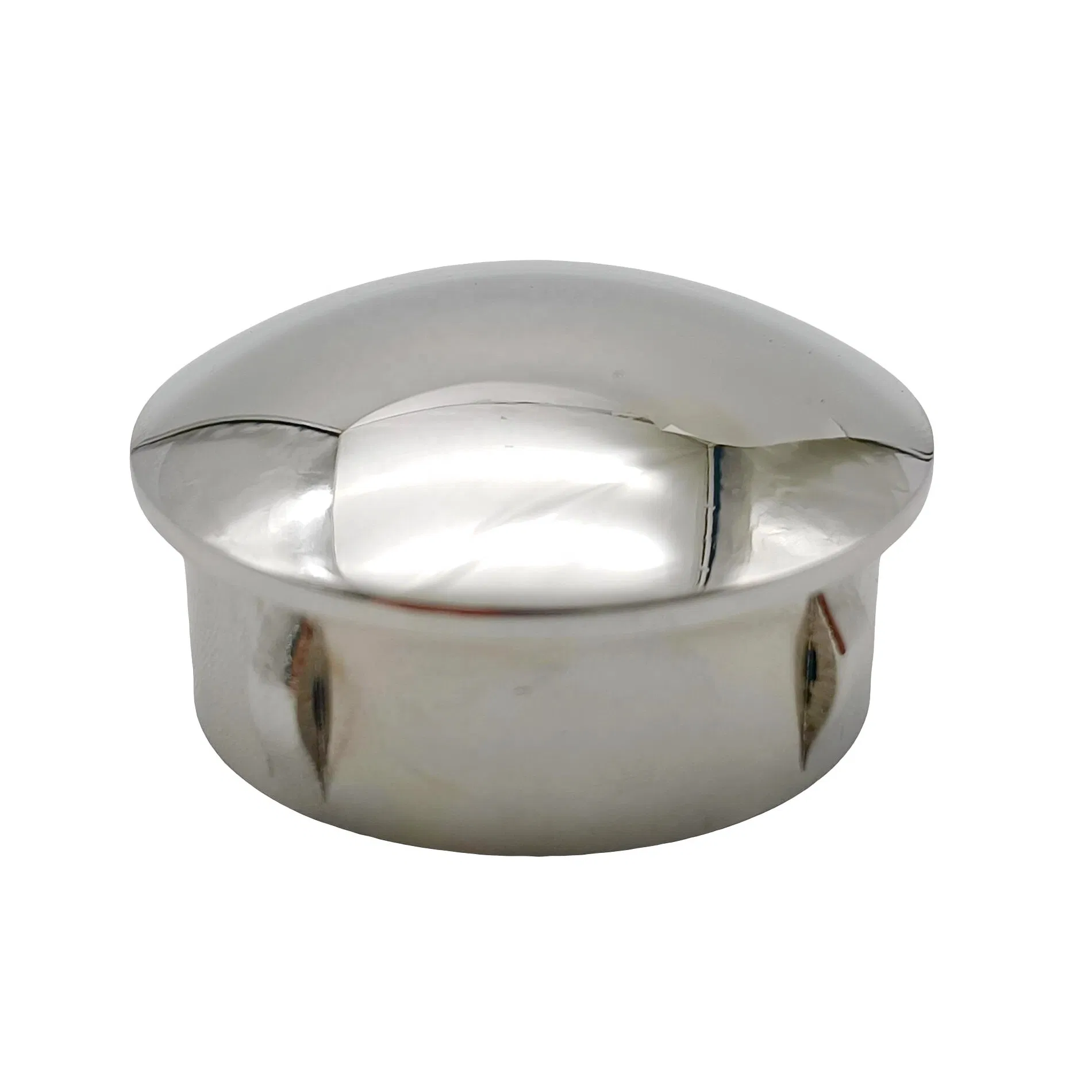 316 Stainless Steel Round Stair Railing Knock-in Handrail End Cap