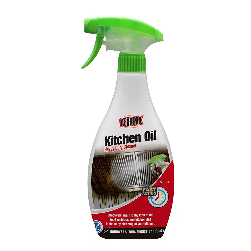 Aeropak 500ml Powerful Removal Oil Dirt Interior Liquid Agent Spray Kitchen Stubborn Oil Stain Cleaner for Cooktop Oven Stove