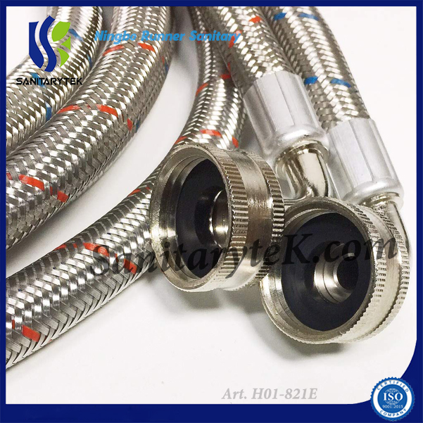 2-Pack Premium Stainless Steel Washing Machine Inlet Hose (H01-821E)