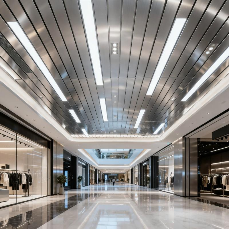 Premium Acoustic Office Ceiling with Perforated Aluminum for Security