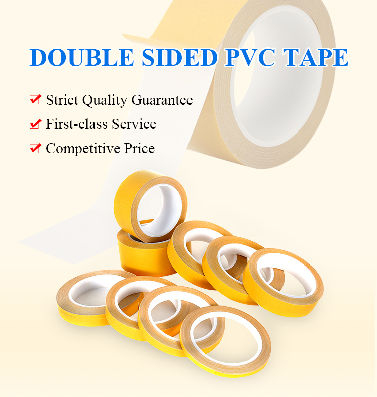200mic Solvent Glassine Paper White PVC Self Adhesive Tape