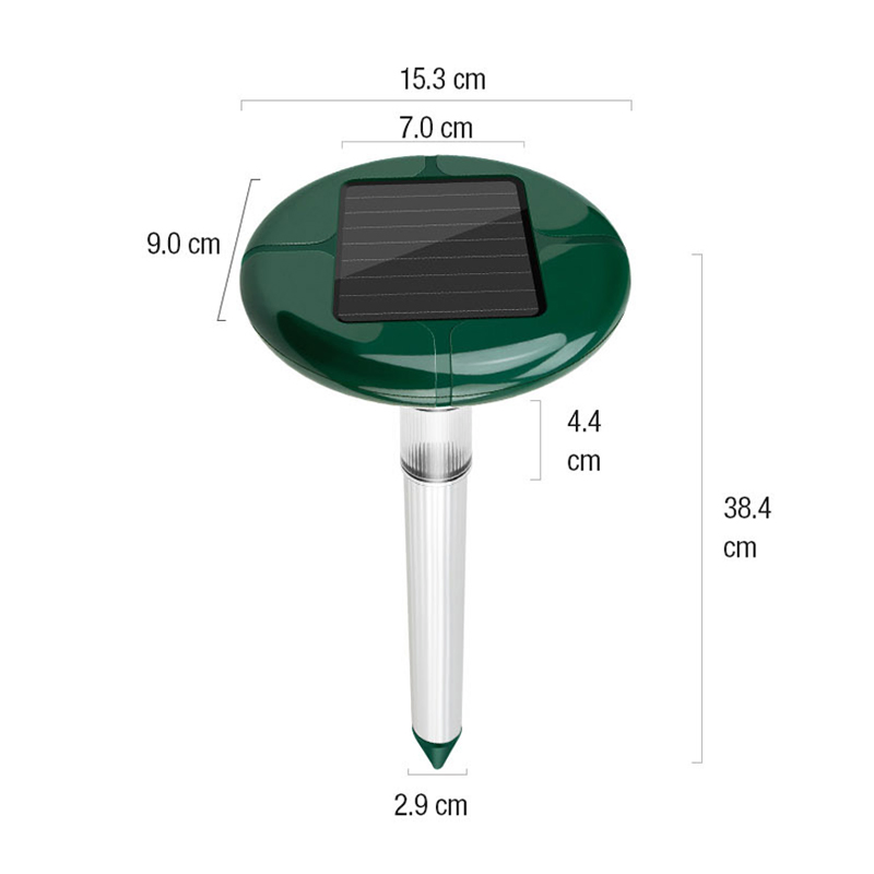 Solar Panel Rechargeable Snake and Animal Repellent for Outdoor Spaces