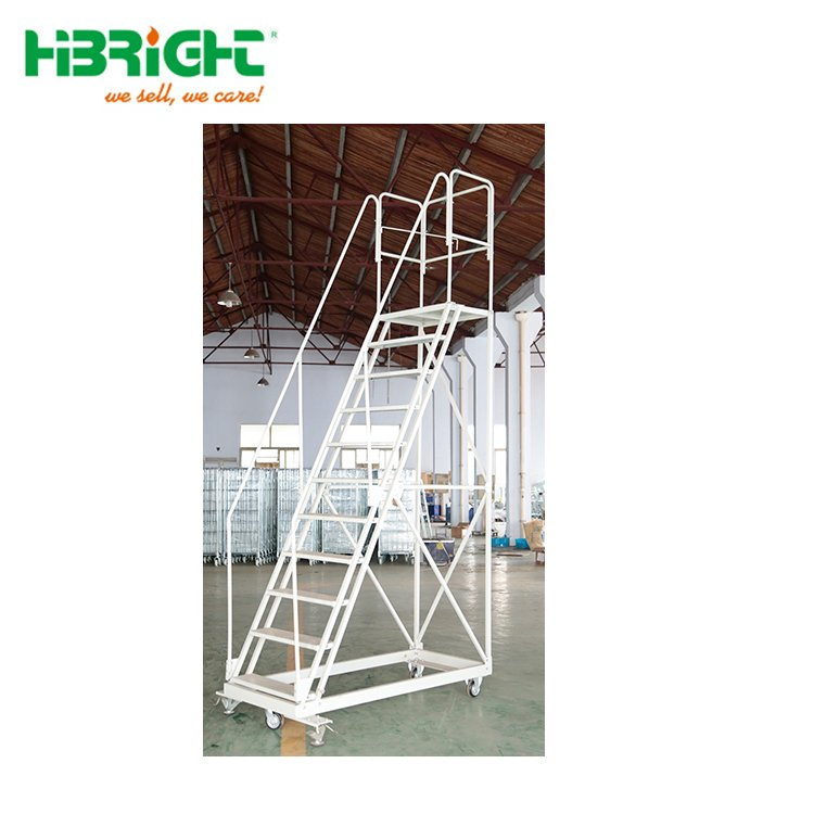 Adjustable Moveable Industrial Multi Tierr Steel Ladder Truck