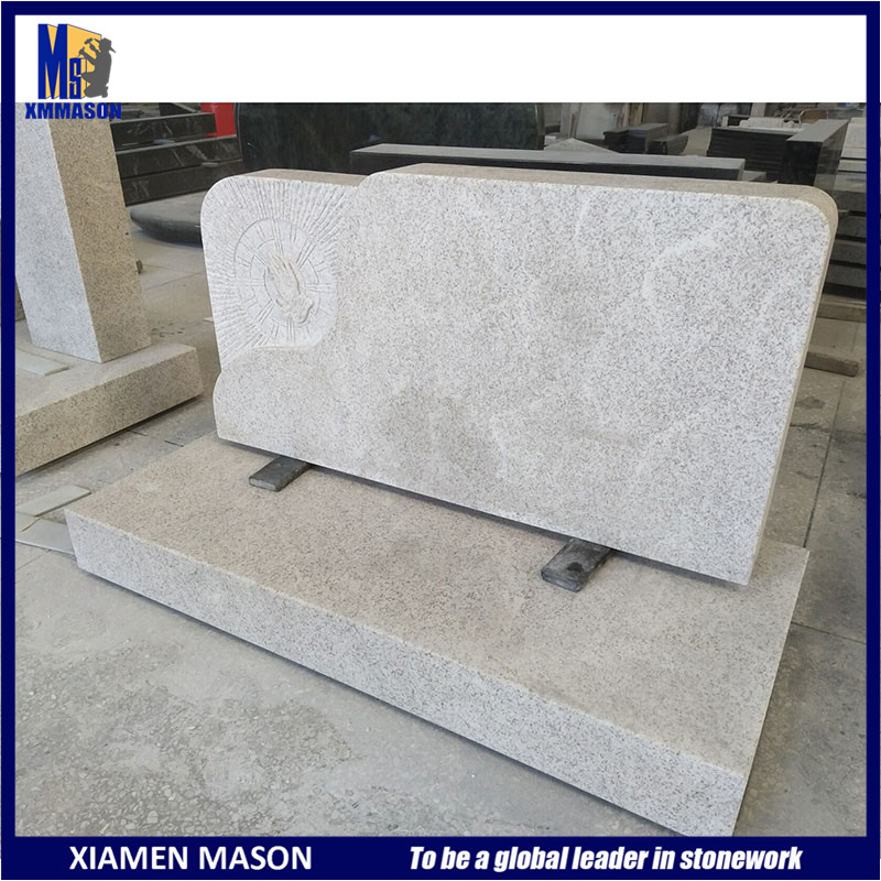 Cheap Price Hunan White Marble Memorial Stone for Graveyard Headstone