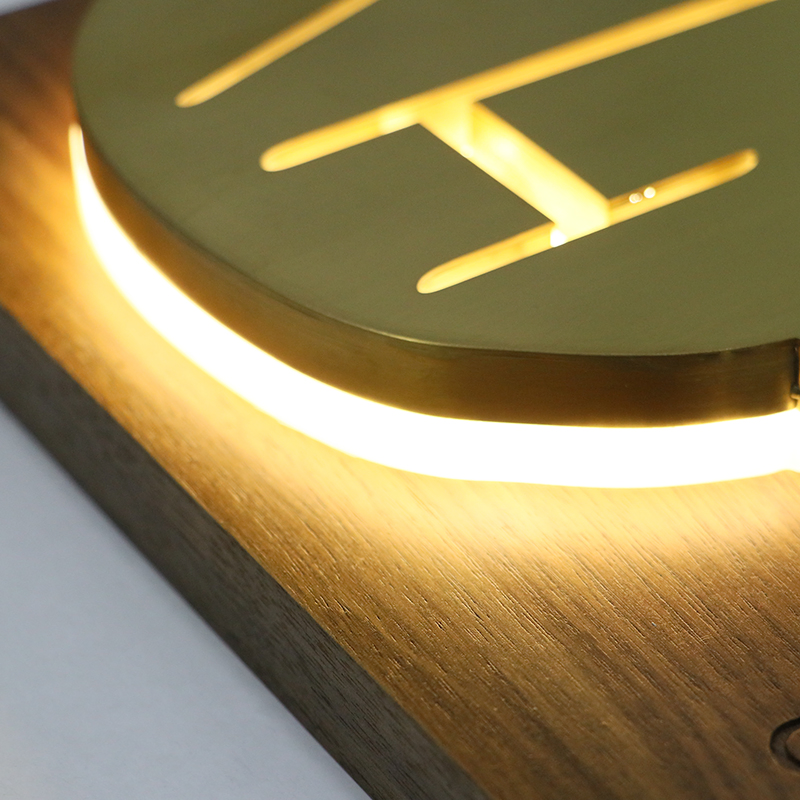 Ezd Customized Illuminated Hotel Door Sign House Numbers and Plaques for Business