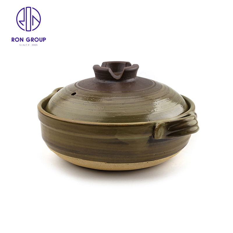 Japanese Style Restaurant Clay Cooking Pot Ceramic Casserole Terracotta Pot for Hotel