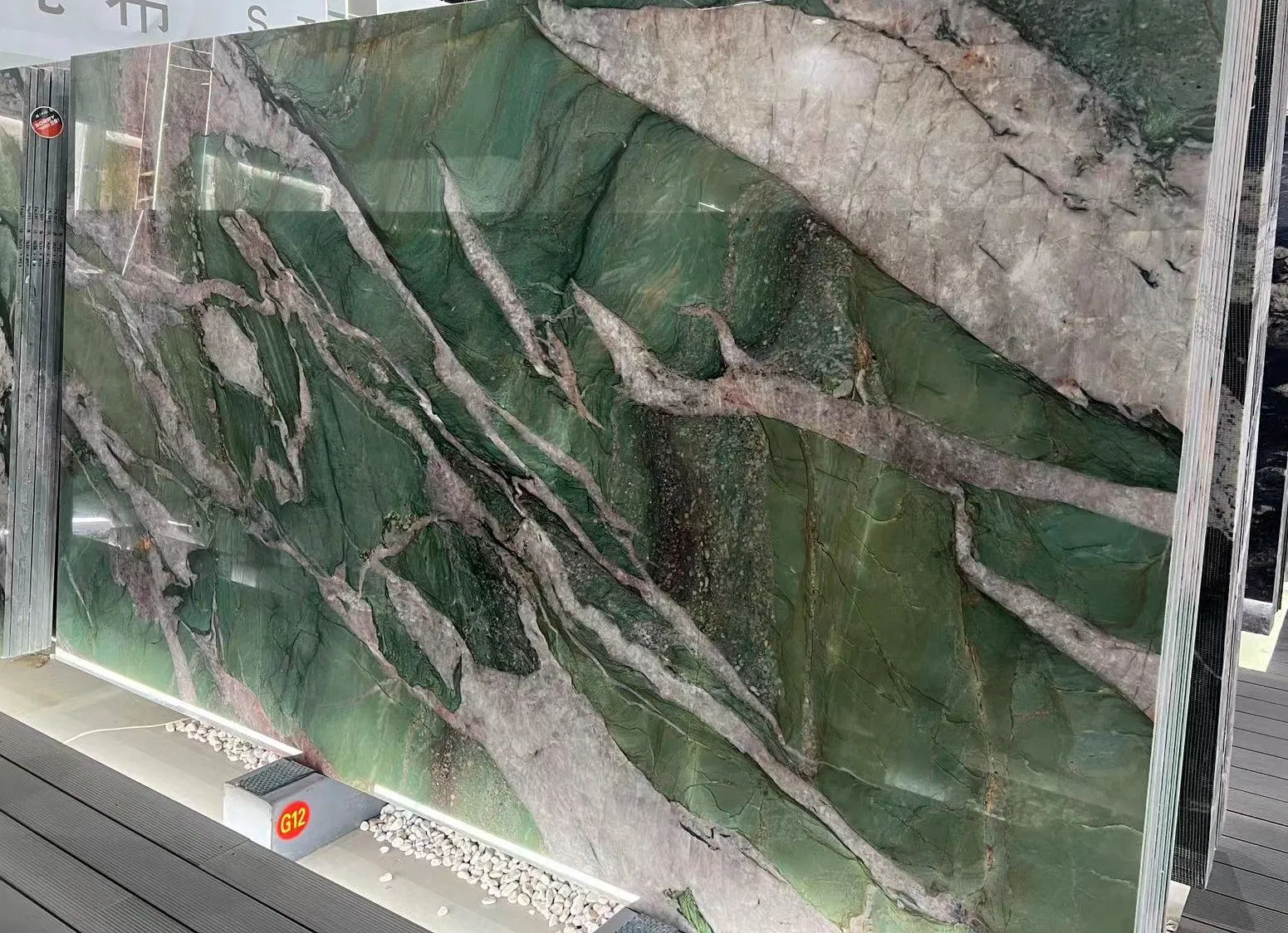 Brazil Fuchsite Crystal Quartzite Luxury Stone Factory Price Polished