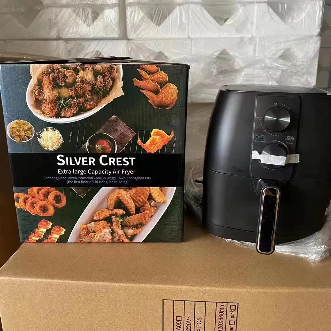 Low Cheap Price Mechanical Manual Air Fryer Manual Fryer Silver Crest Oven Airfryer Africa Ghana Nigeria Market Wholesale 6L Manual Air Fryer 8L