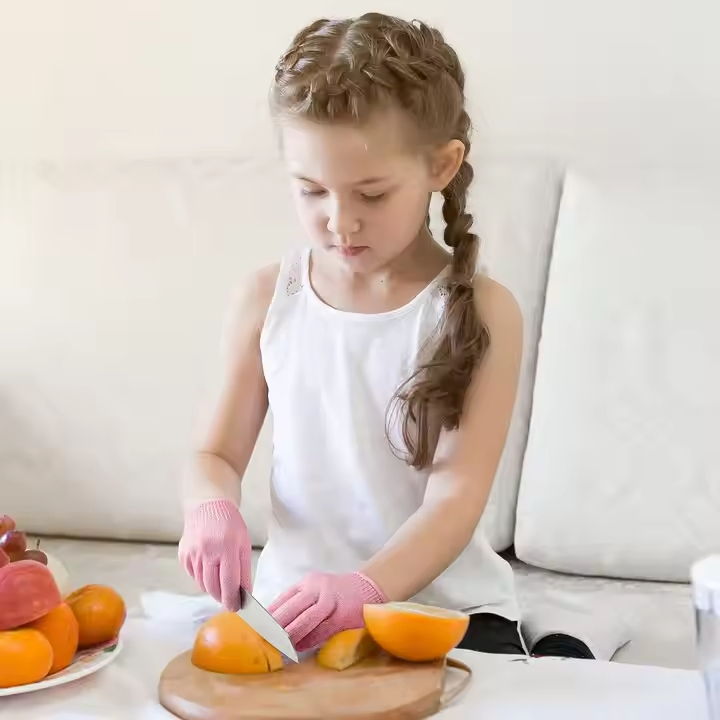 Hppe Kids Cut Resistant Gloves Level 5 Safety Gloves Protection for Kitchen Garden Oyster Shucking