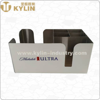 Promotional Durable Metal Bar Caddy KTV Bar Organizer with Six Conpartments