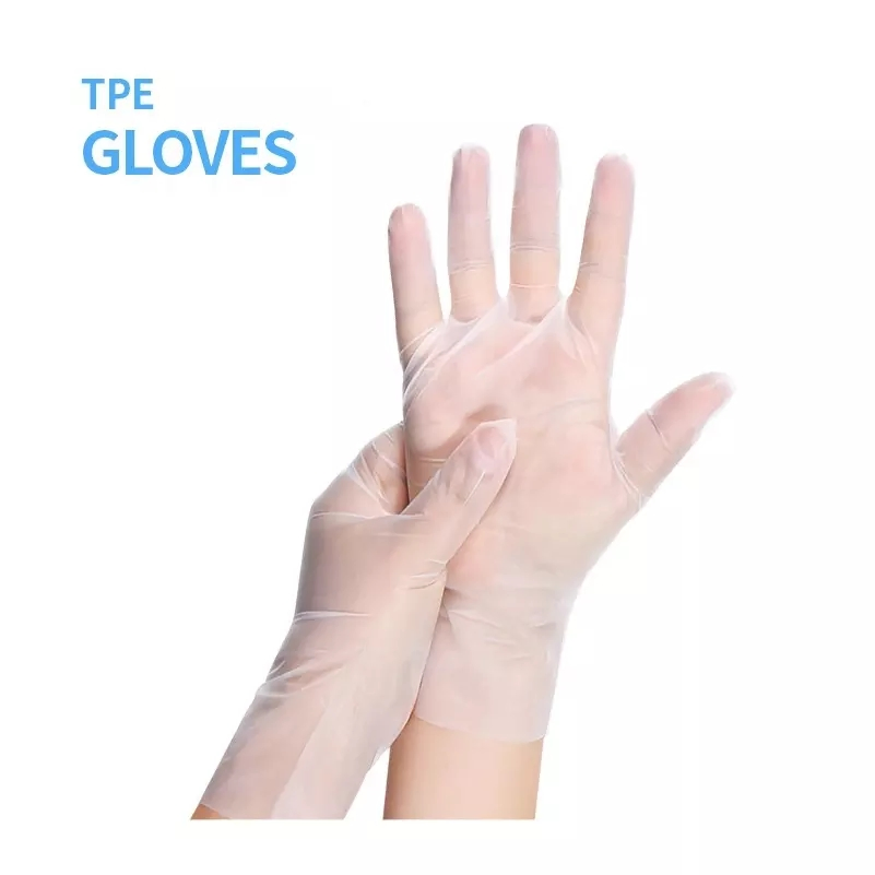 Disposable Plastic Food Grade CPE Food Glove TPE Gloves