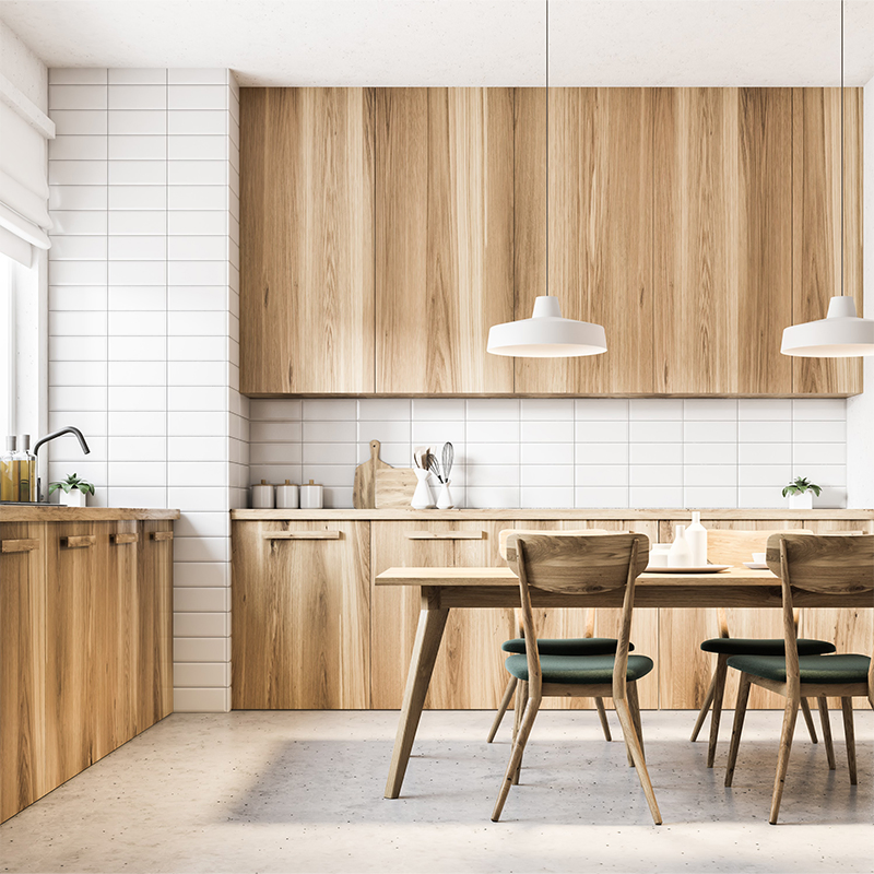 Reclaimed Wood Rustic Kitchen Cabinets with Handcrafted Metal Hardware