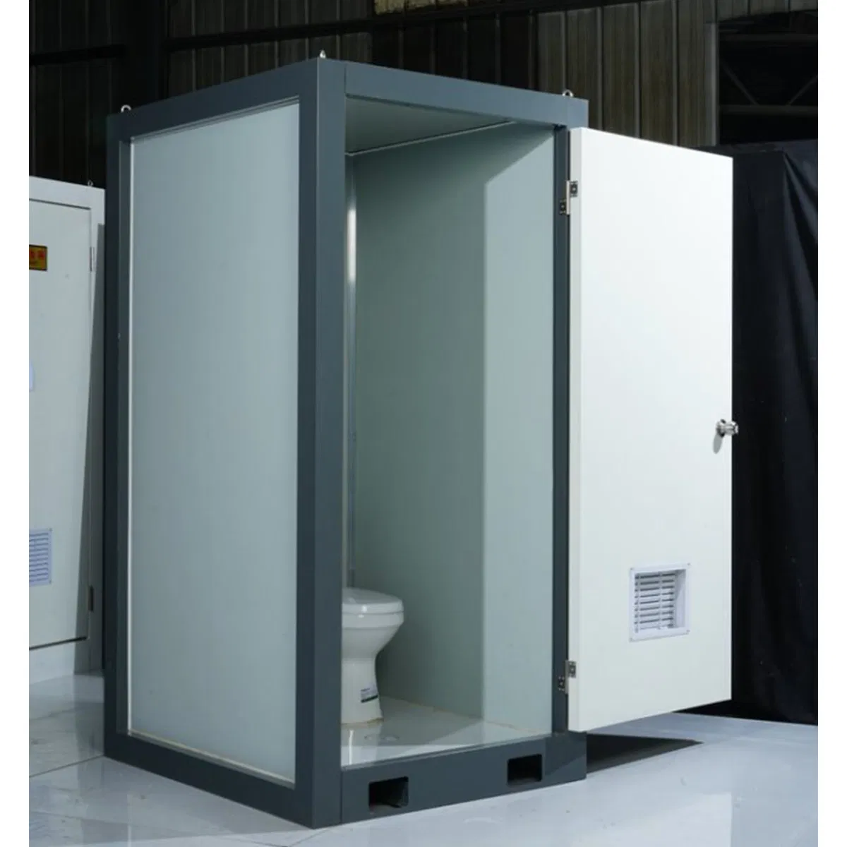 Steel-Frame Portable Toilet with Detachable Components for Convenience