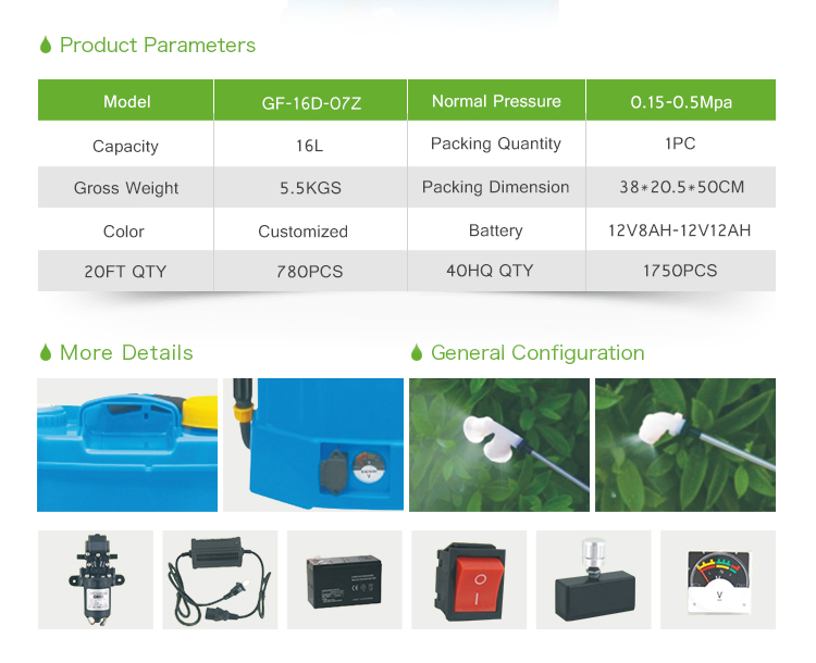 Farmguard Agricultural Power Sprayer Battery and Manual Sprayer