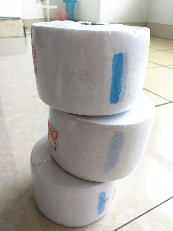 Disposable Hair Salon Neck Tape Ruffles Paper Roll for Barber