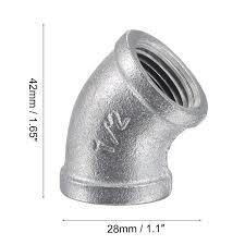 Quick Delivery Galvanized Malleable Iron Plain Elbow Tee Socket Plug for Plumbing