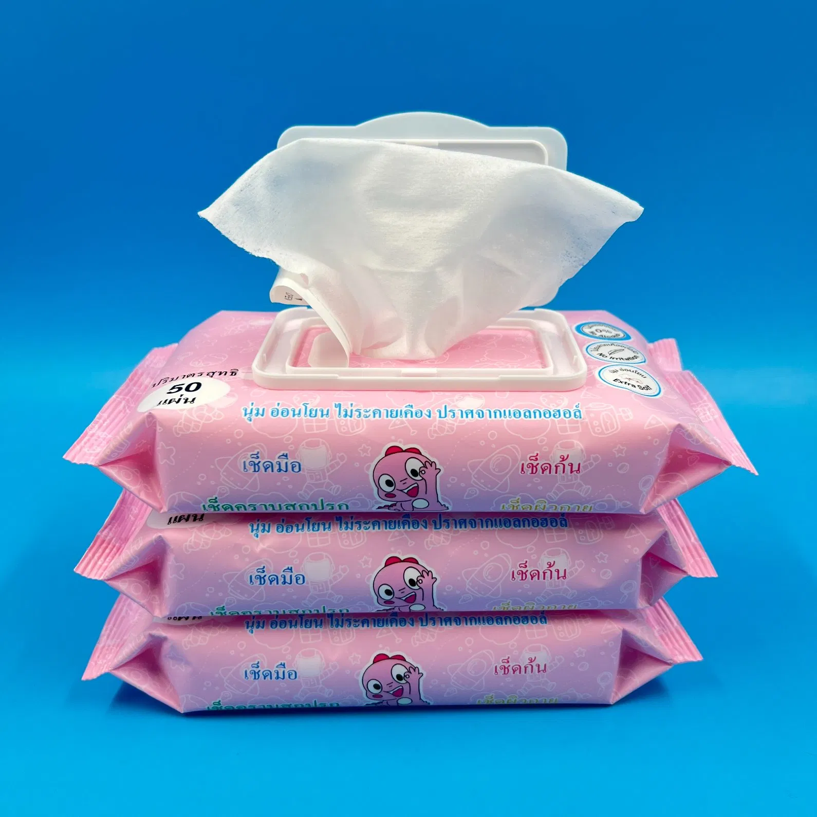 OEM Customized Eco Friendly Biodegradable Natural Sensitive Skin Cleaning Baby Wet Wipes