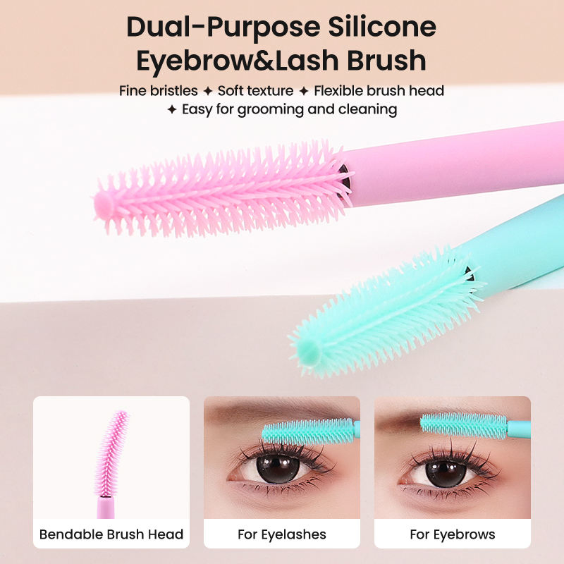 Multifunction Reusable Silicone Eyeliner Stencils Wing Tips Marscara Drawing and Lipstick Wearing Aid Face Cream Mask Applicator Silicone Eye Makeup Tool