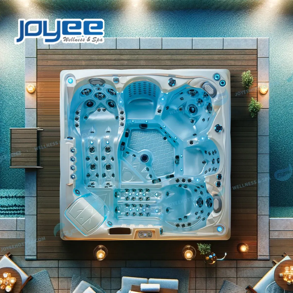 SPA-ванна Joyee Outdoor с гидромассажем и джакузи