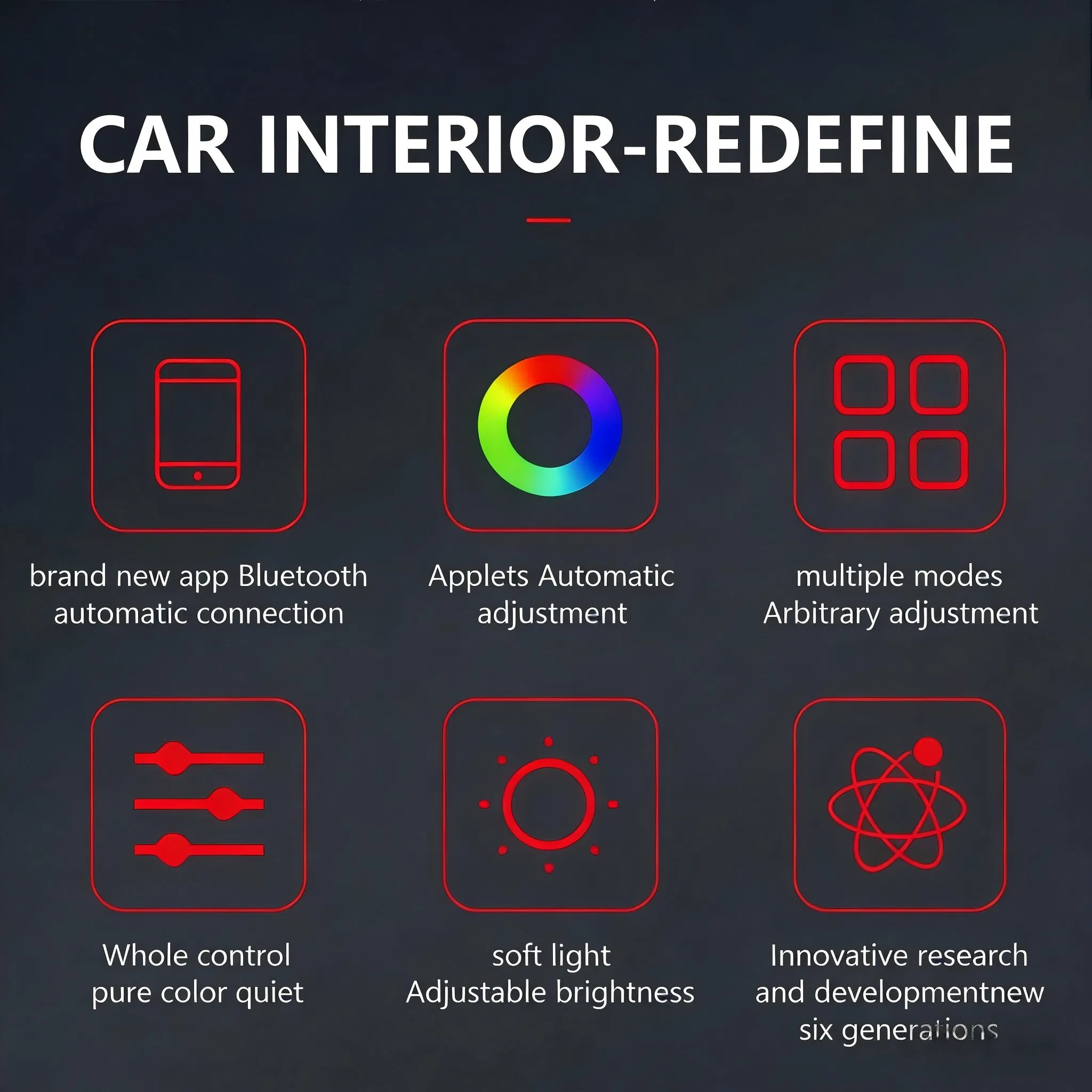 Светодиодная подсветка салона для BYD Dolphin