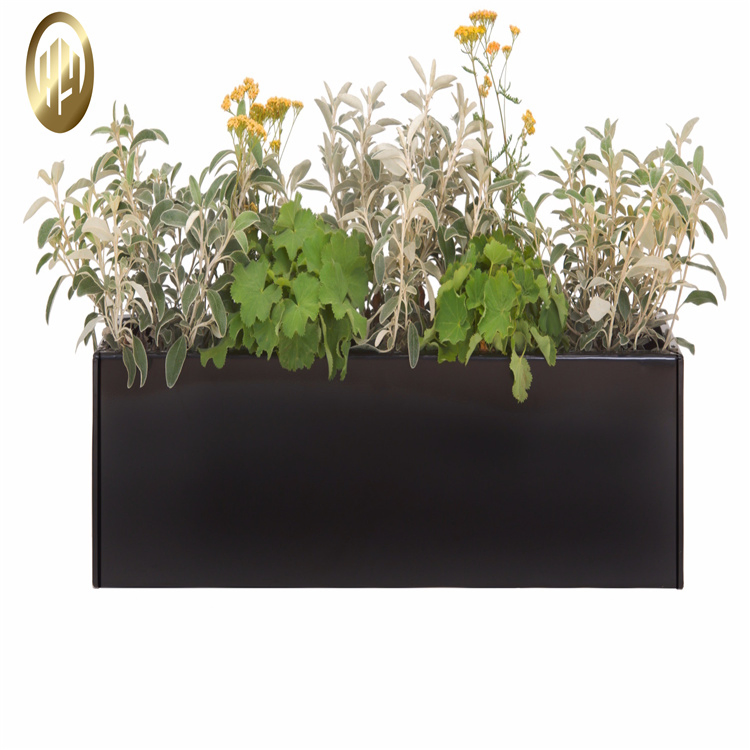 Flowerpot Weathering Steel Planter Box Custom Metal Flower Box