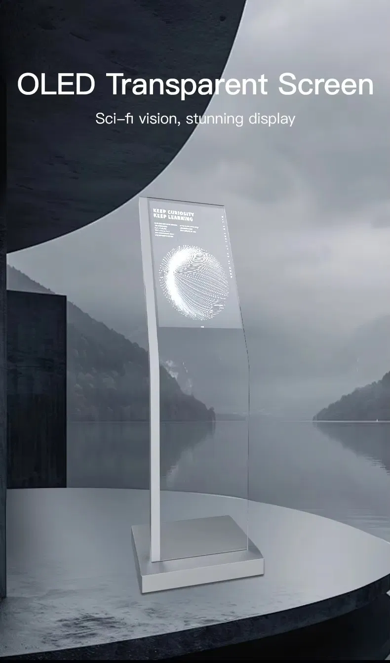 Прозрачный OLED дисплей 30/55 дюймов 4K с сенсорным экраном