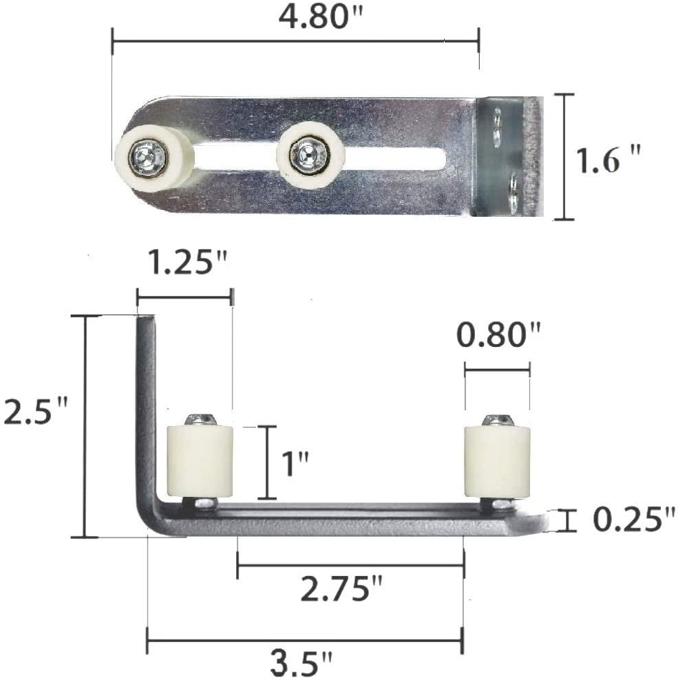 Sliding Barn Doors Chrome Plated Floor Guide