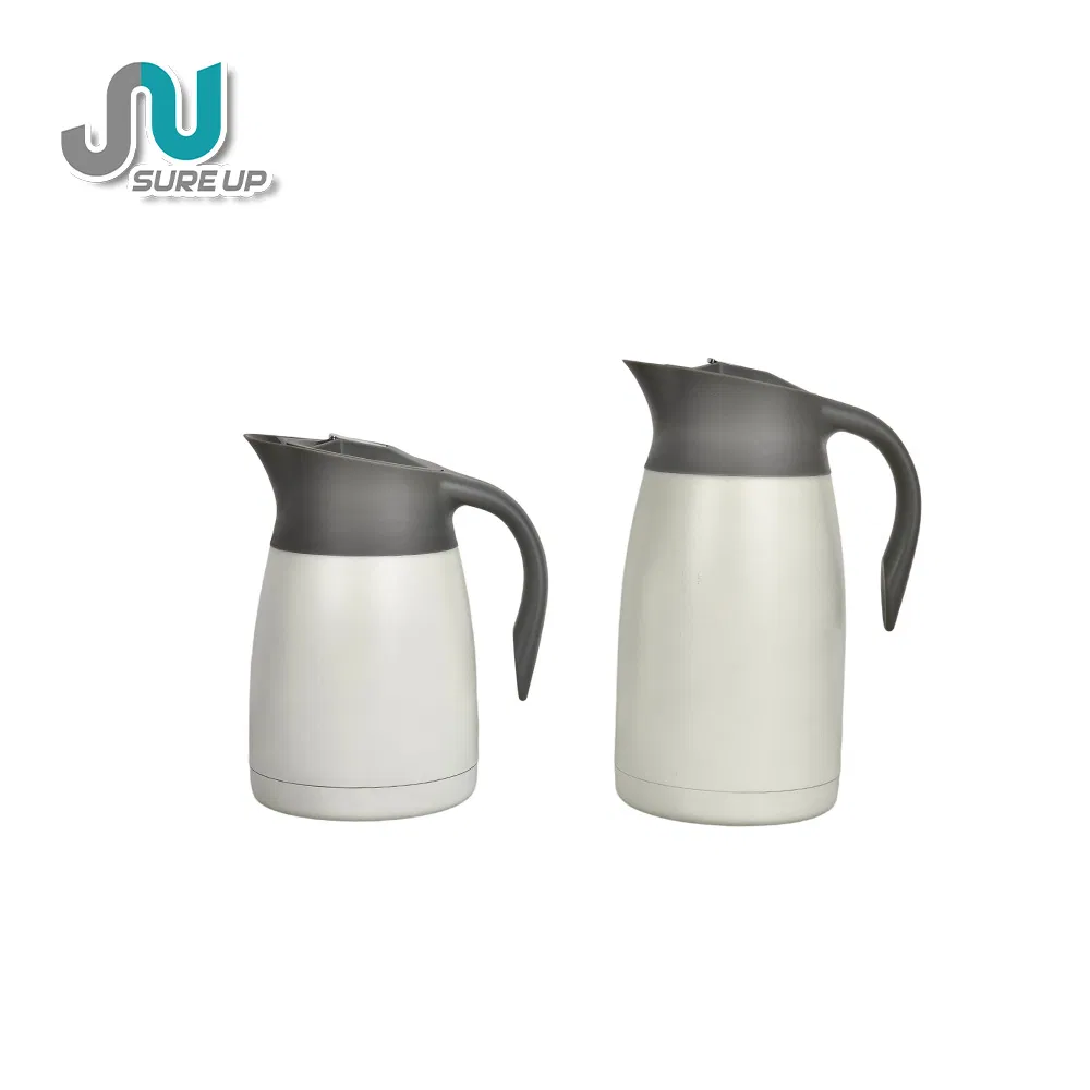 Stainless Steel Vacuum Thermos Flask 1.5L with Lever Button Hot Water Insulated