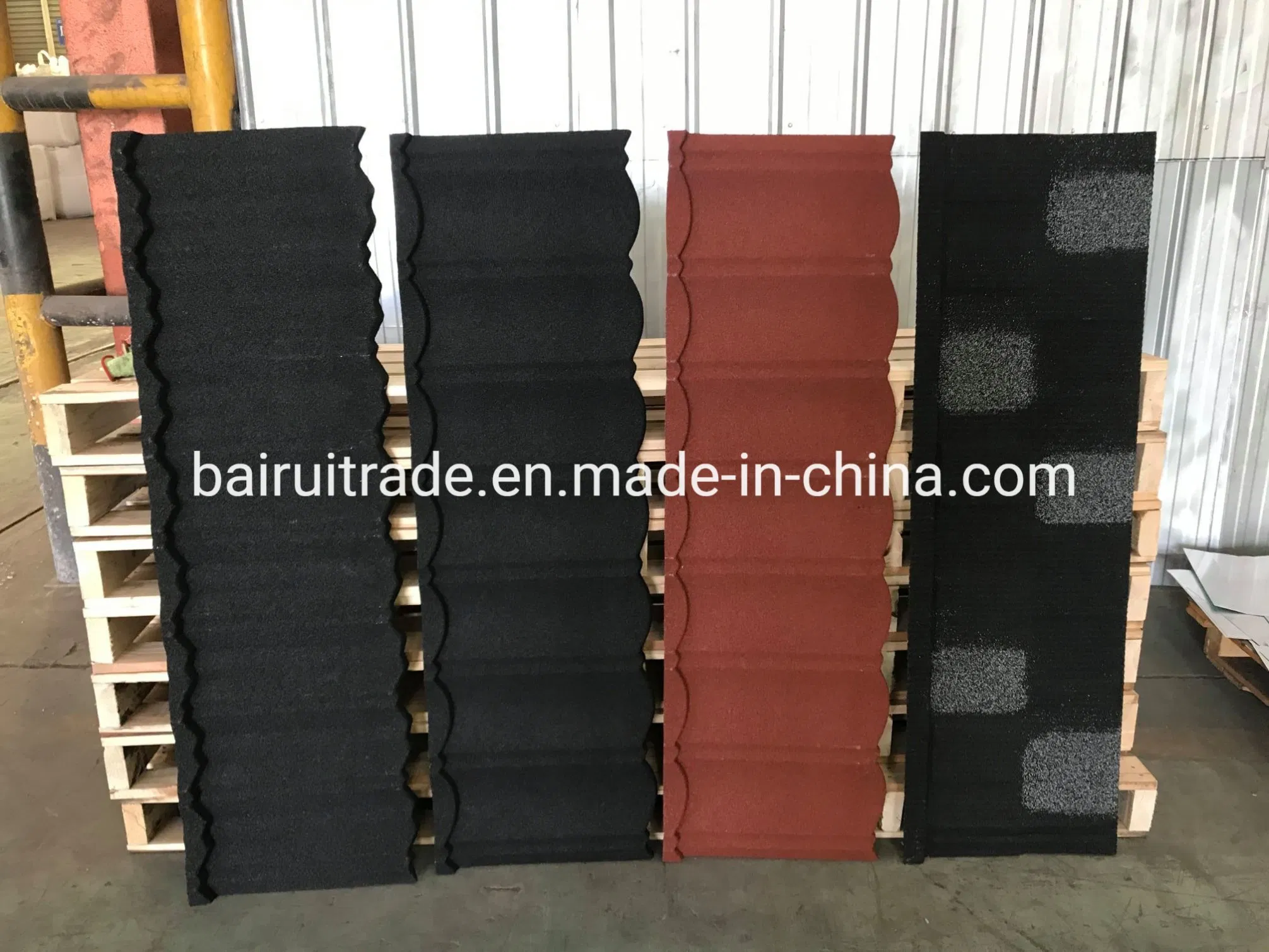 1340mm*420mm Colorful Aluminized Zinc Steel Roofing Sheet Stone Coated Steel Roof Tile for Nigeria