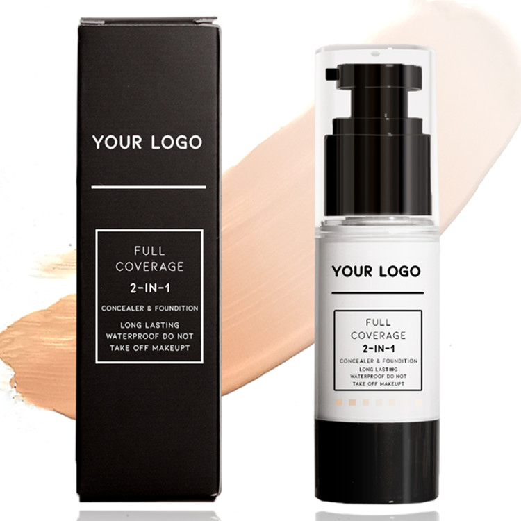 Custom Waterproof Face Brighten Skin Glowing and Whitening Foundation