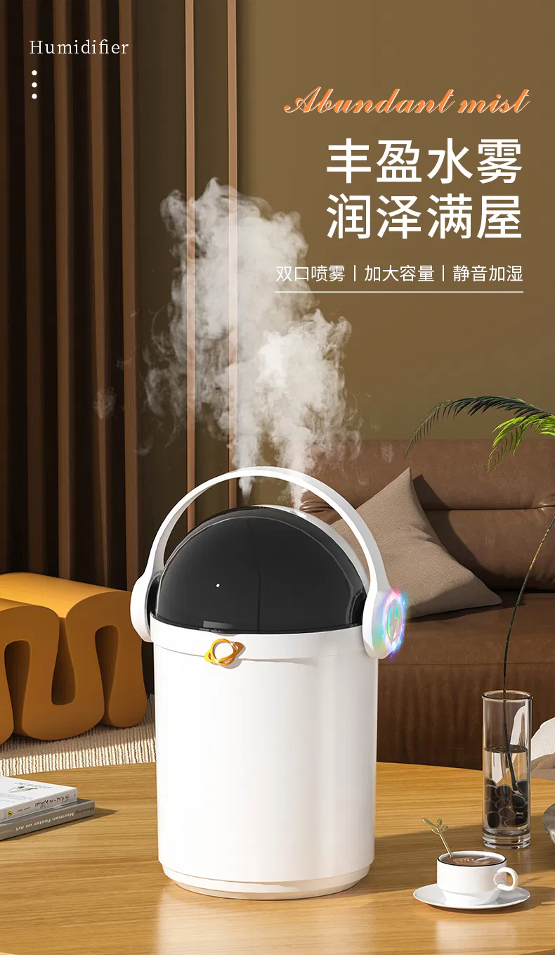Programmable Portable Cool Mist Humidifier for Home and Office with Five Colors