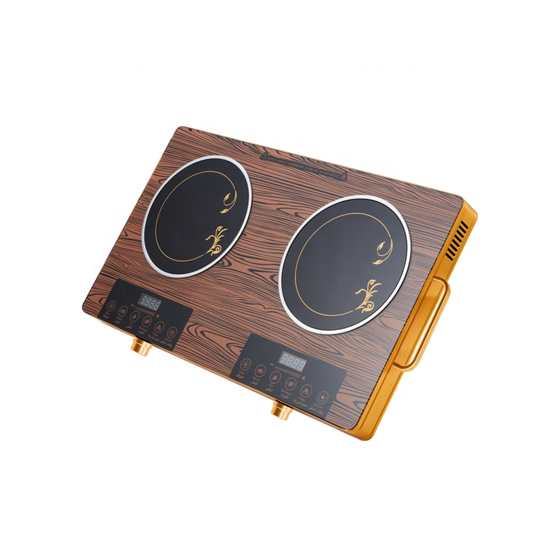 Unpolished Crystal Glass Panel Electric Infrared Cooker 4 Digit Display Portable Ceramic with Tempered Glass Hob