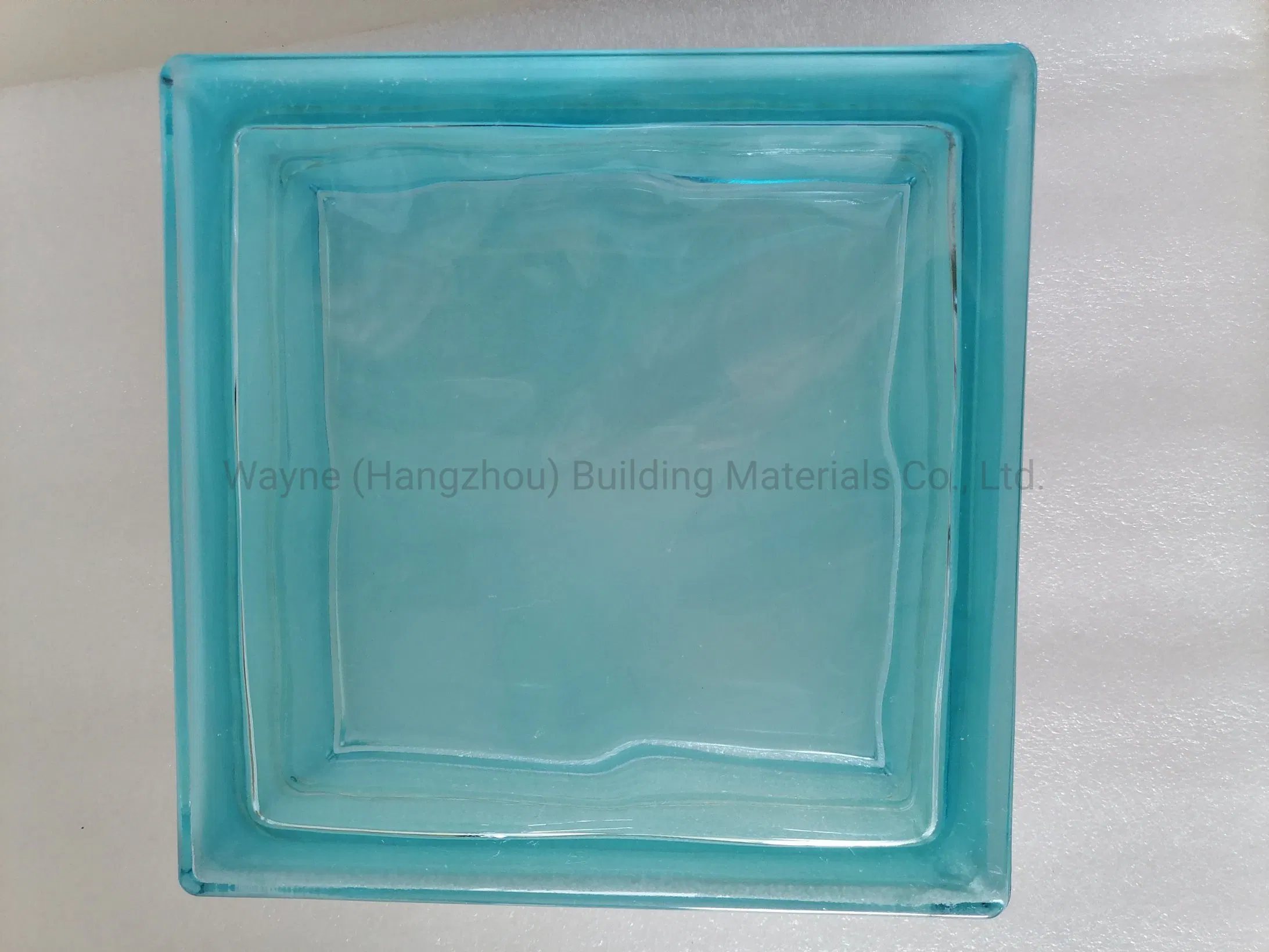 Blue Incolor Tinted Design Decorative Glass Block 190*190*80mm Best Quality Good Price From 17 Years Experience China Reliable Glass Supplier One Stop Solution