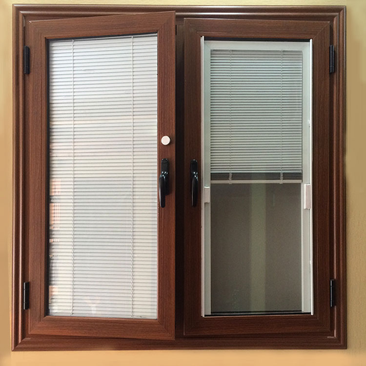 Aluminum/Aluminium Double Glass Casement Window with Australia Certificate