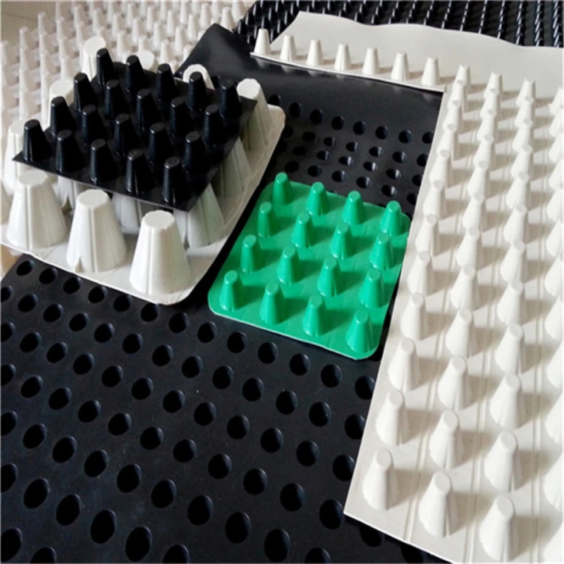 8mm 10mm 12mm HDPE Plastic Dimple Drainage Board Dimple Drain Board for Roof